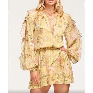 NWT RAMY BROOK Hamilton Floral Printed  Mini Dress Sz XS